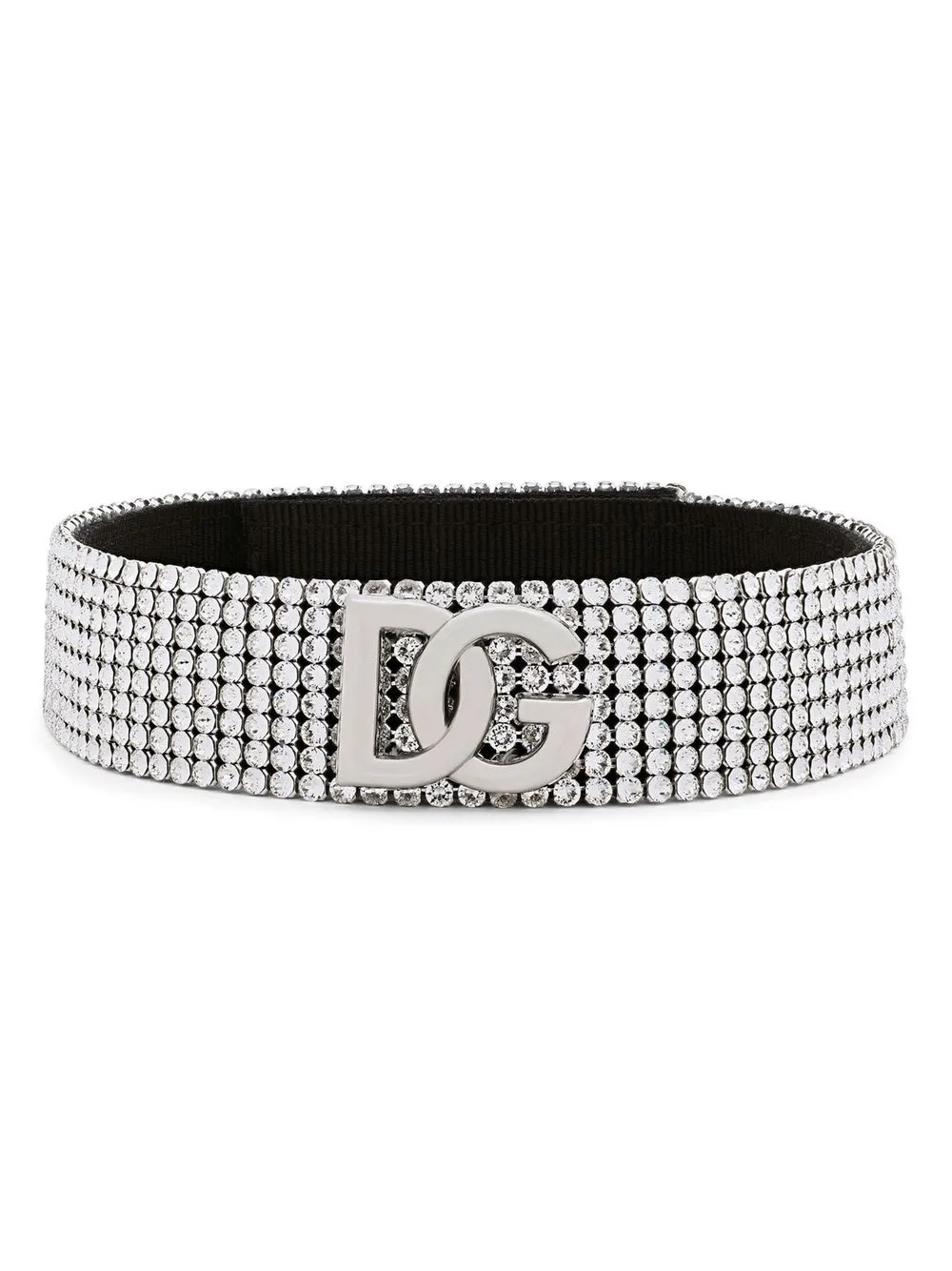 

Dolce & Gabbana gargantilla de malla con logo - Plateado