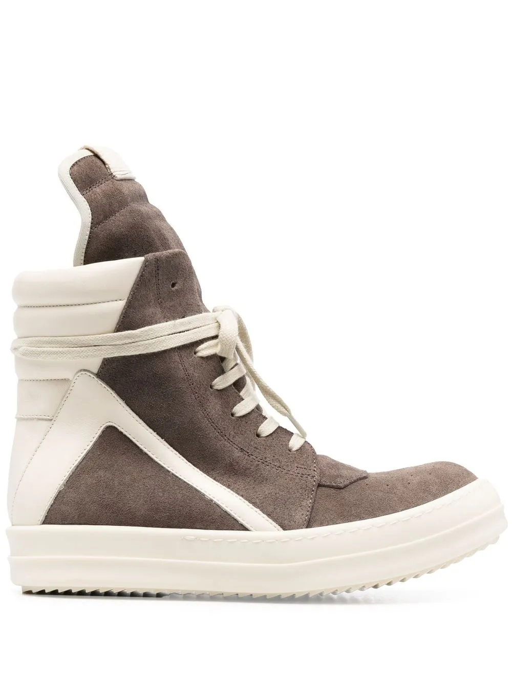 

Rick Owens leather high-top sneakers - Grey