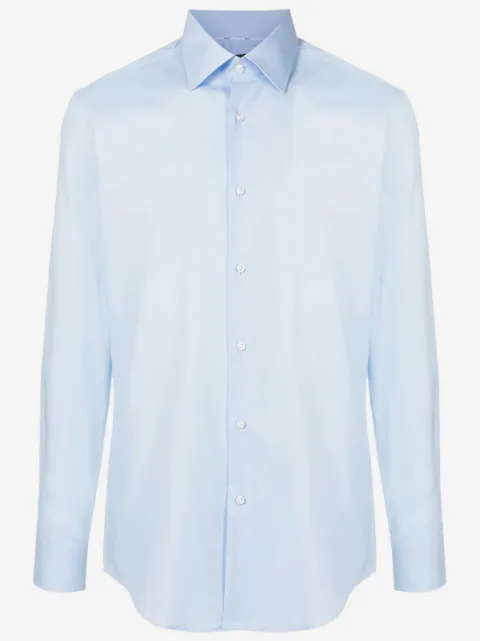 BOSS Hank long-sleeve cotton shirt