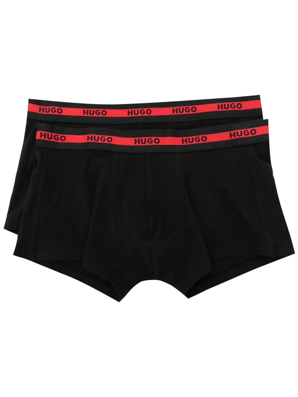 HUGO Kit 2 cuecas boxer Nathalie com logo no cós | Preto | Image 1