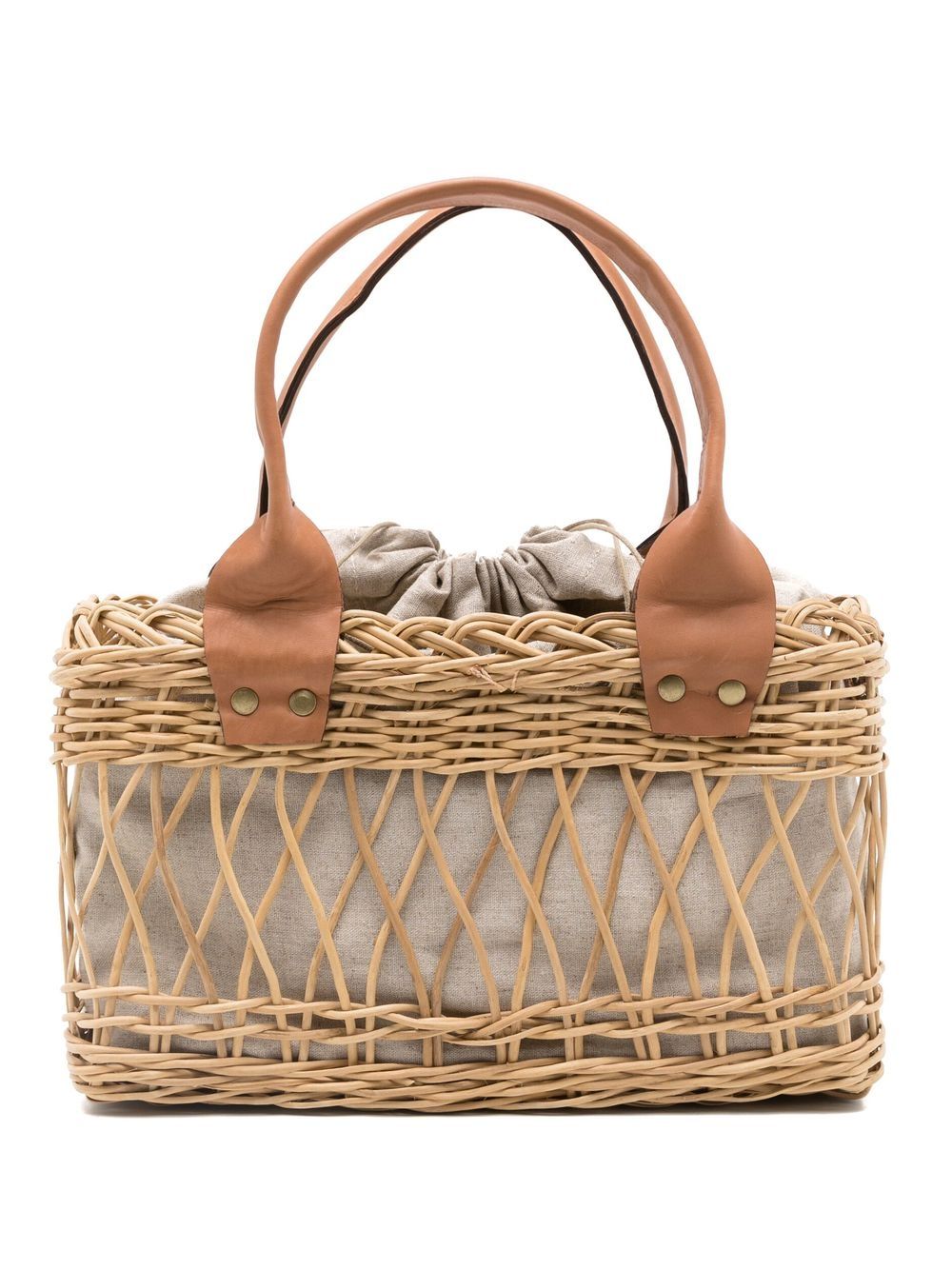 Lenny Niemeyer Natural Locked Wicker tote bag - Neutrals