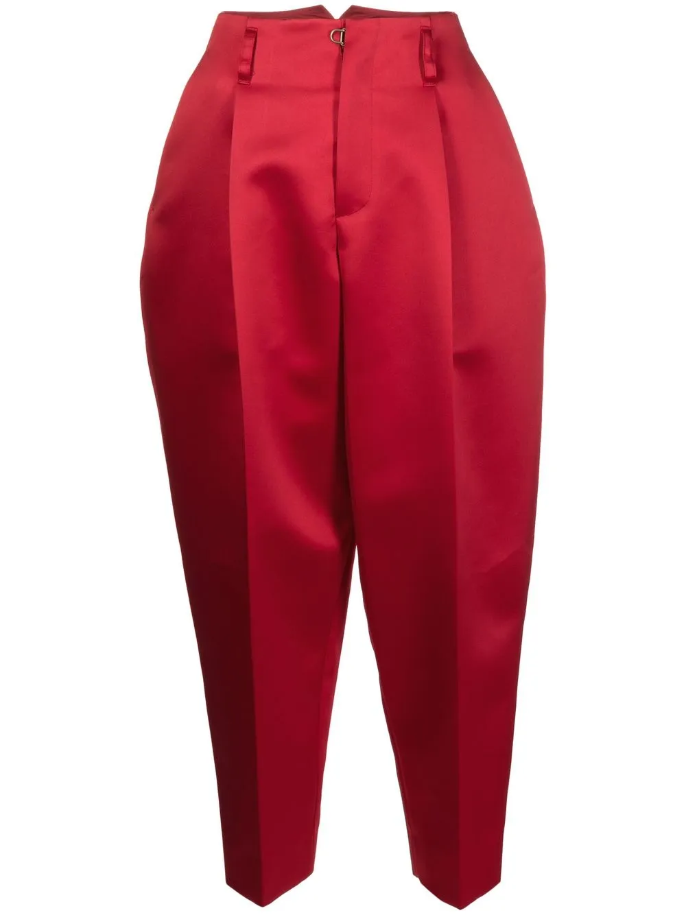 

Kolor cropped silk trousers - Red