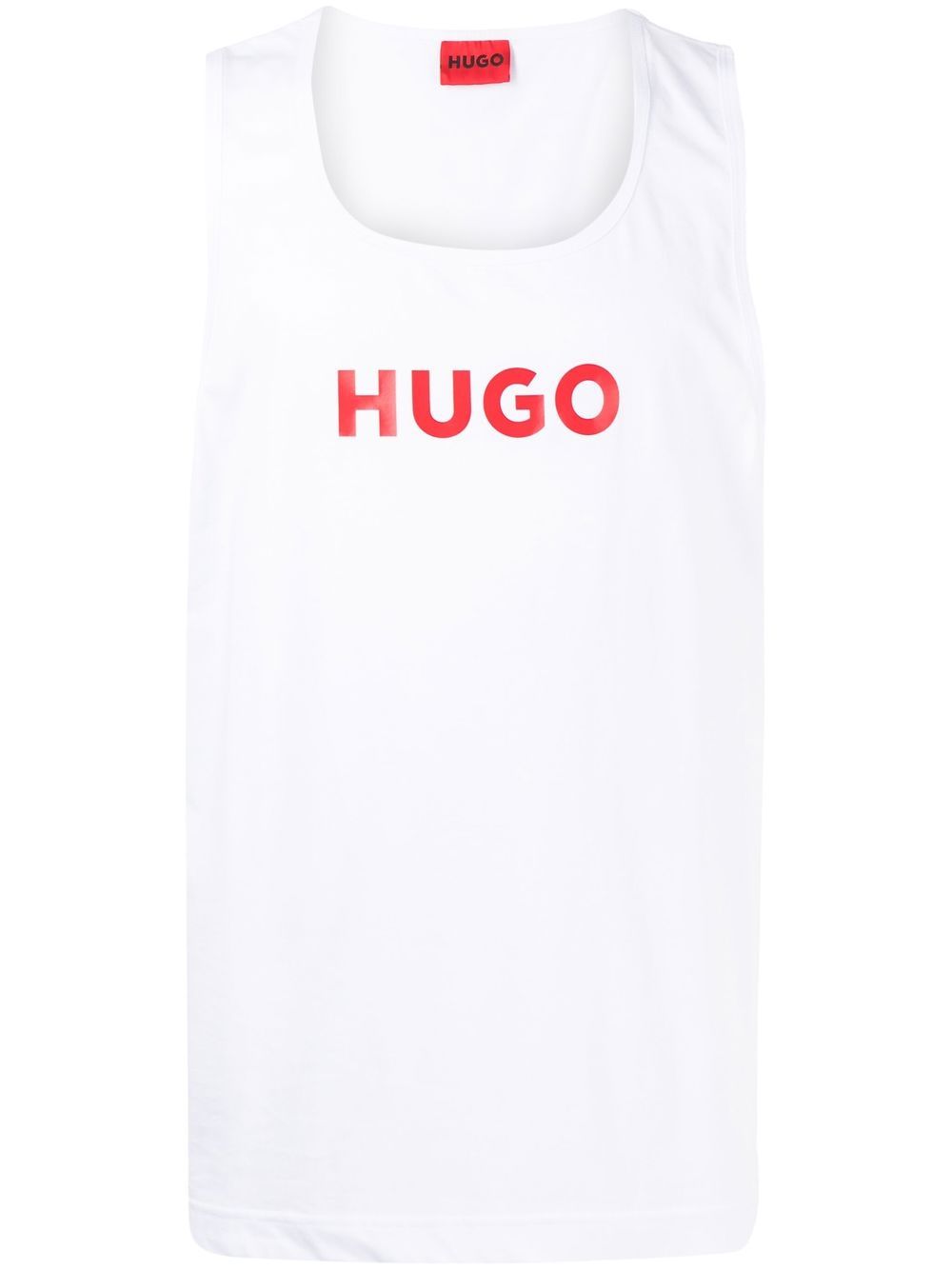 HUGO logo-print Sleeveless Vest Top - Farfetch