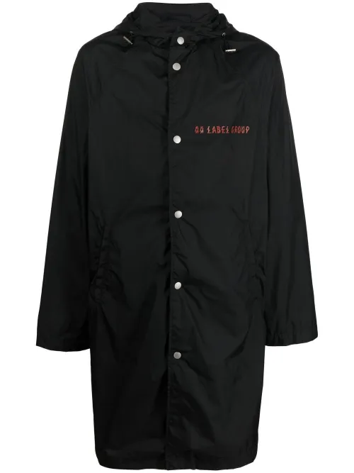 LABEL GROUP parka à logo - Noir - 44 LABEL GROUP - Modalova