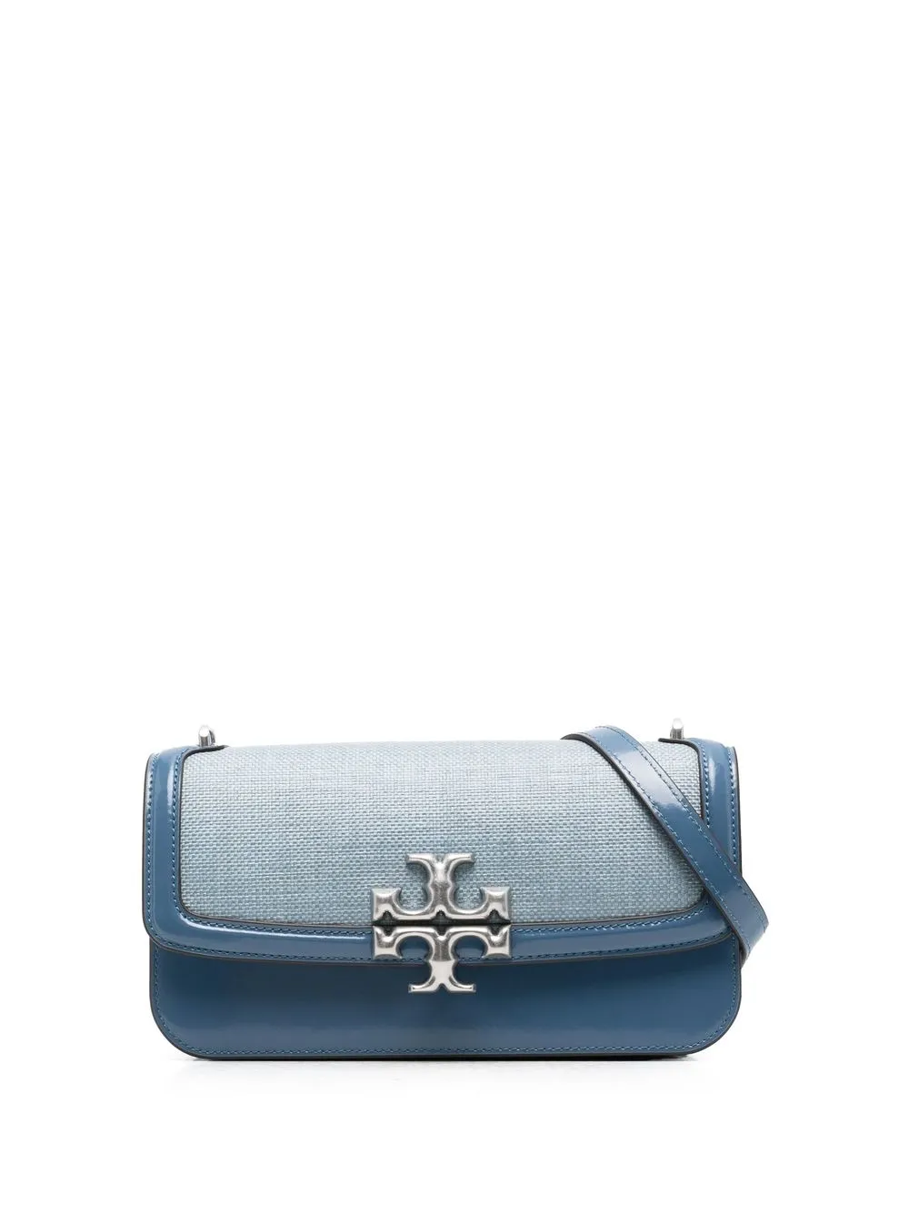 

Tory Burch bolsa crossbody con placa del logo - Azul