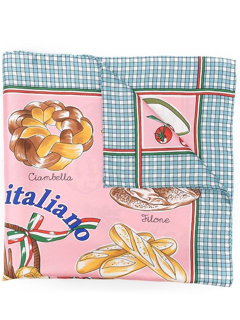 Dolce & Gabbana graphic-print silk scarf