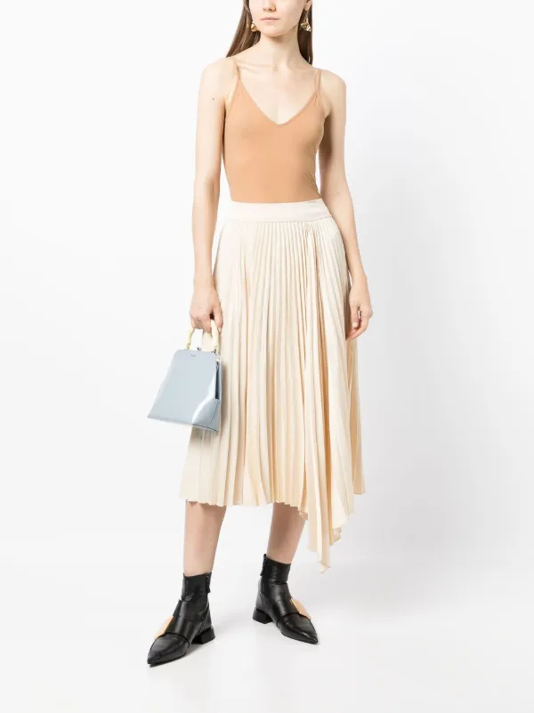 Jil Sander ノースリーブ Vネックトップ | ブラウン | FARFETCH JP