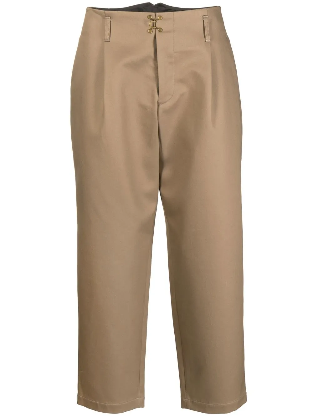 

Kolor cropped straight-leg trousers - Brown