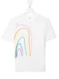 The Row Kids rainbow-drawing T-shirt - White