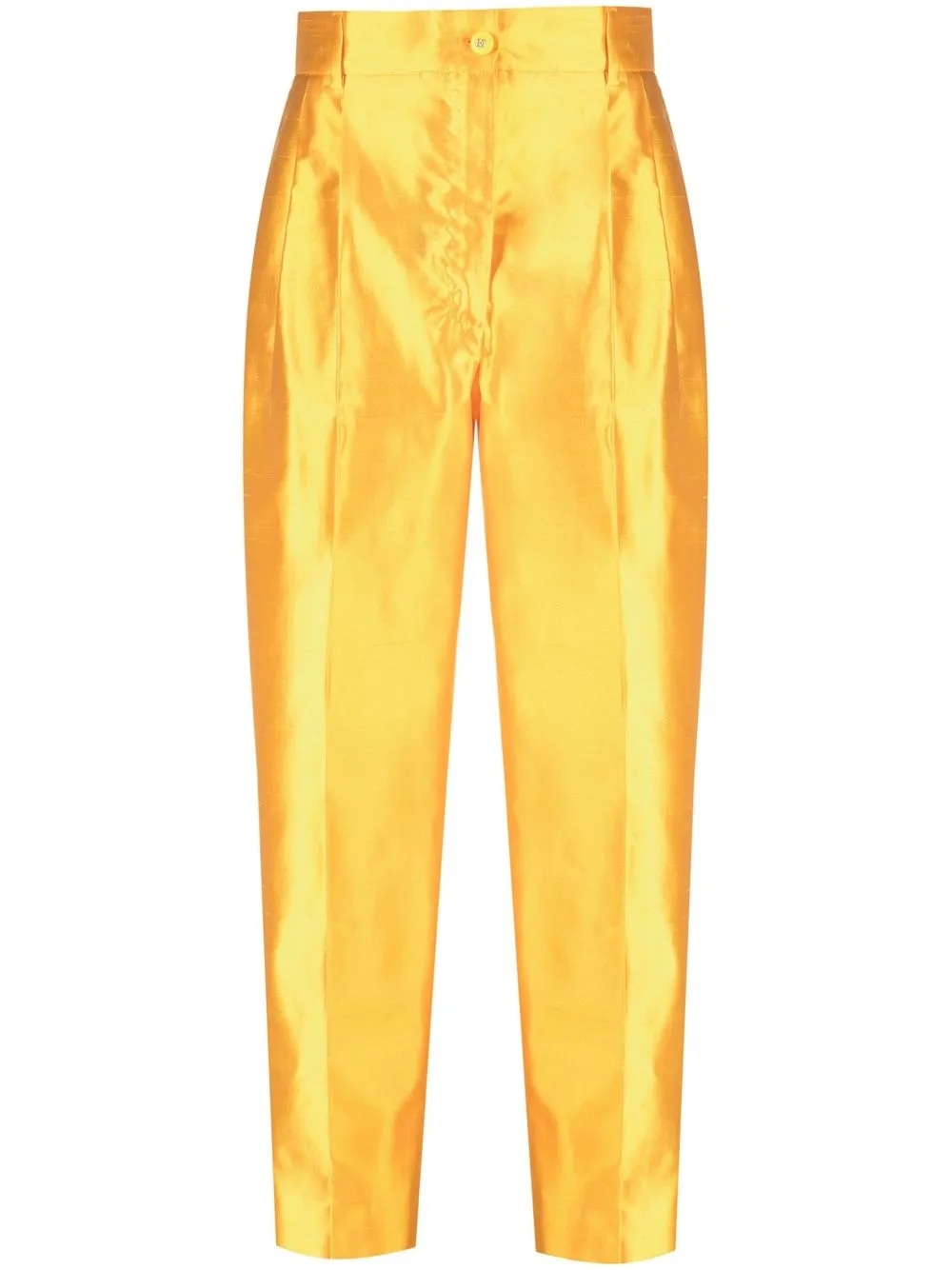 

Dolce & Gabbana pantalones de satén con tiro alto - Amarillo