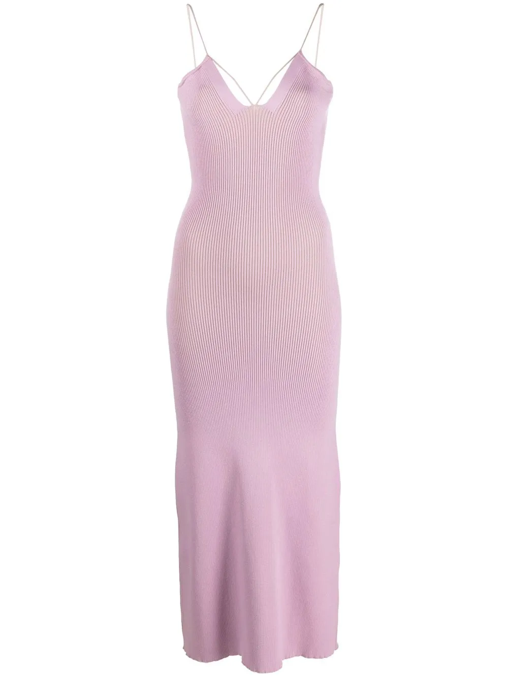 

AERON vestido midi con tirantes finos - Morado