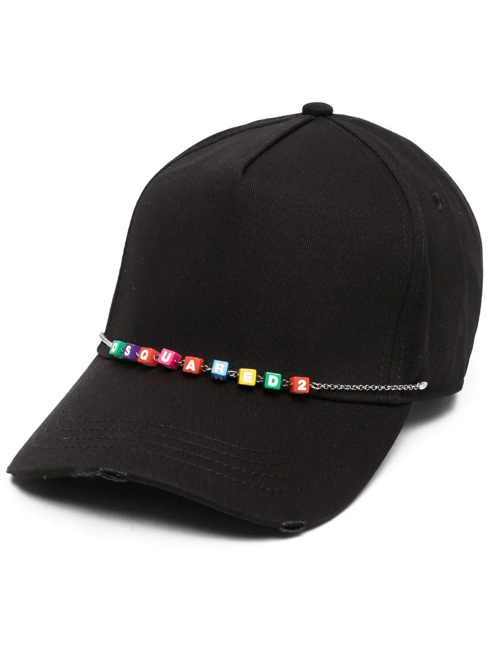 

Dsquared2 gorra con detalle de cuentas - Negro