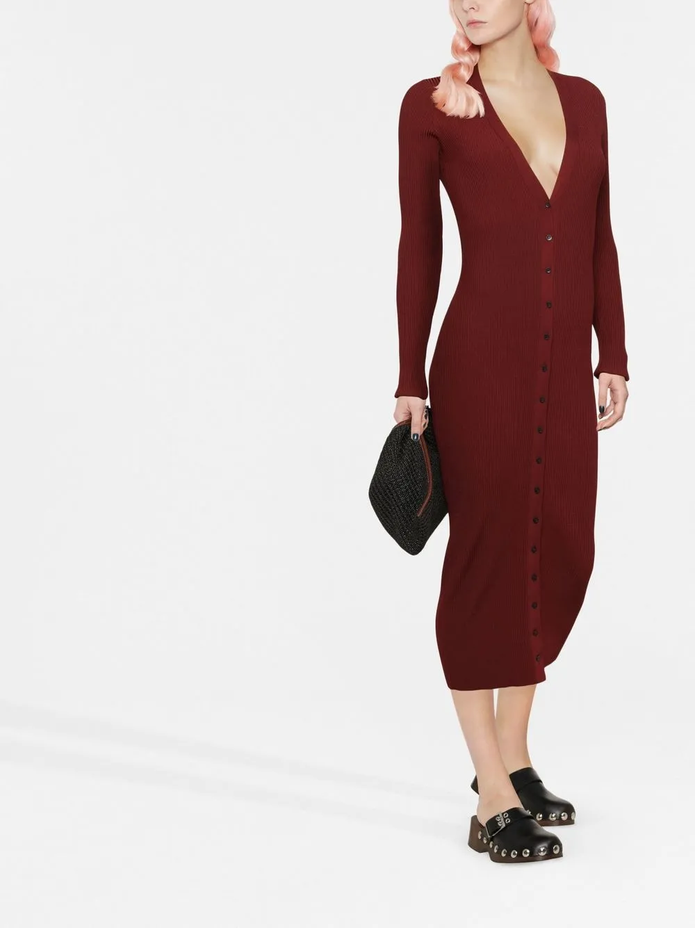 Alaïa vestido tejido con cuello en V | Vestidos de día | Image 2