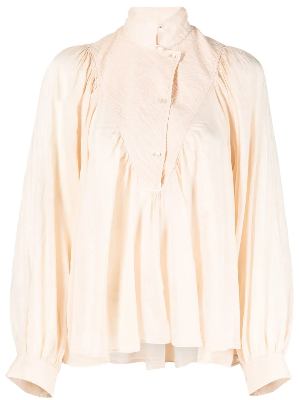 

Forte Forte gathered long-sleeve shirt - Neutrals