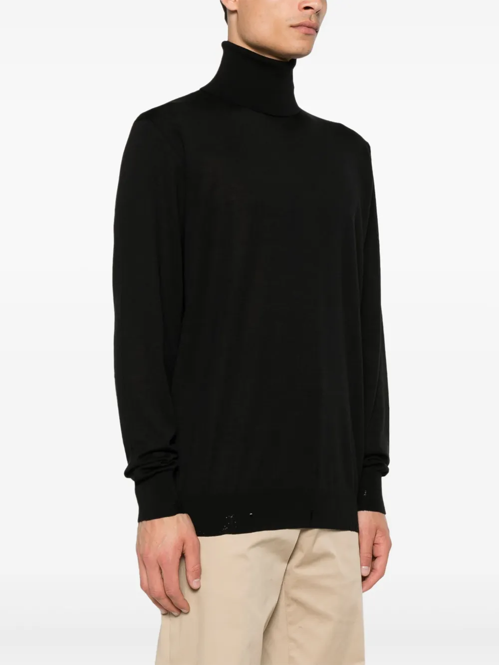 Golden Goose Rollkragenpullover Mit Logo   Schwarz 