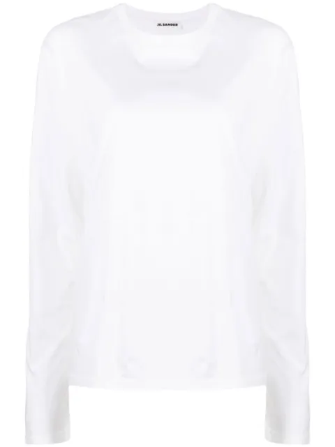Jil Sander crew neck long-sleeved T-shirt