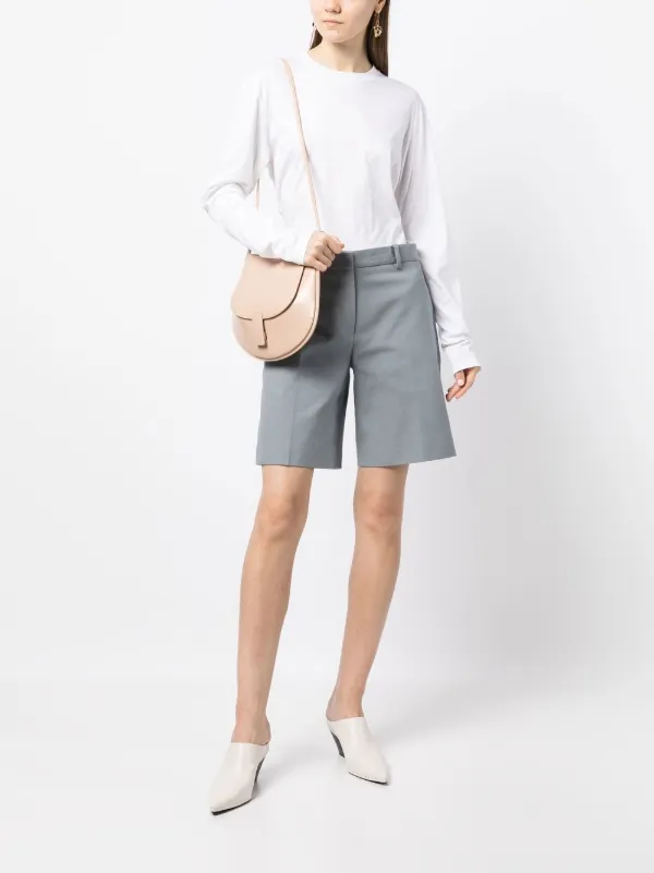 【関税込み】Jil Sander ホワイト クルーネック 長袖Tシャツ Jil Sander ロゴ ロングTシャツ | ホワイト | FARFETCH JP