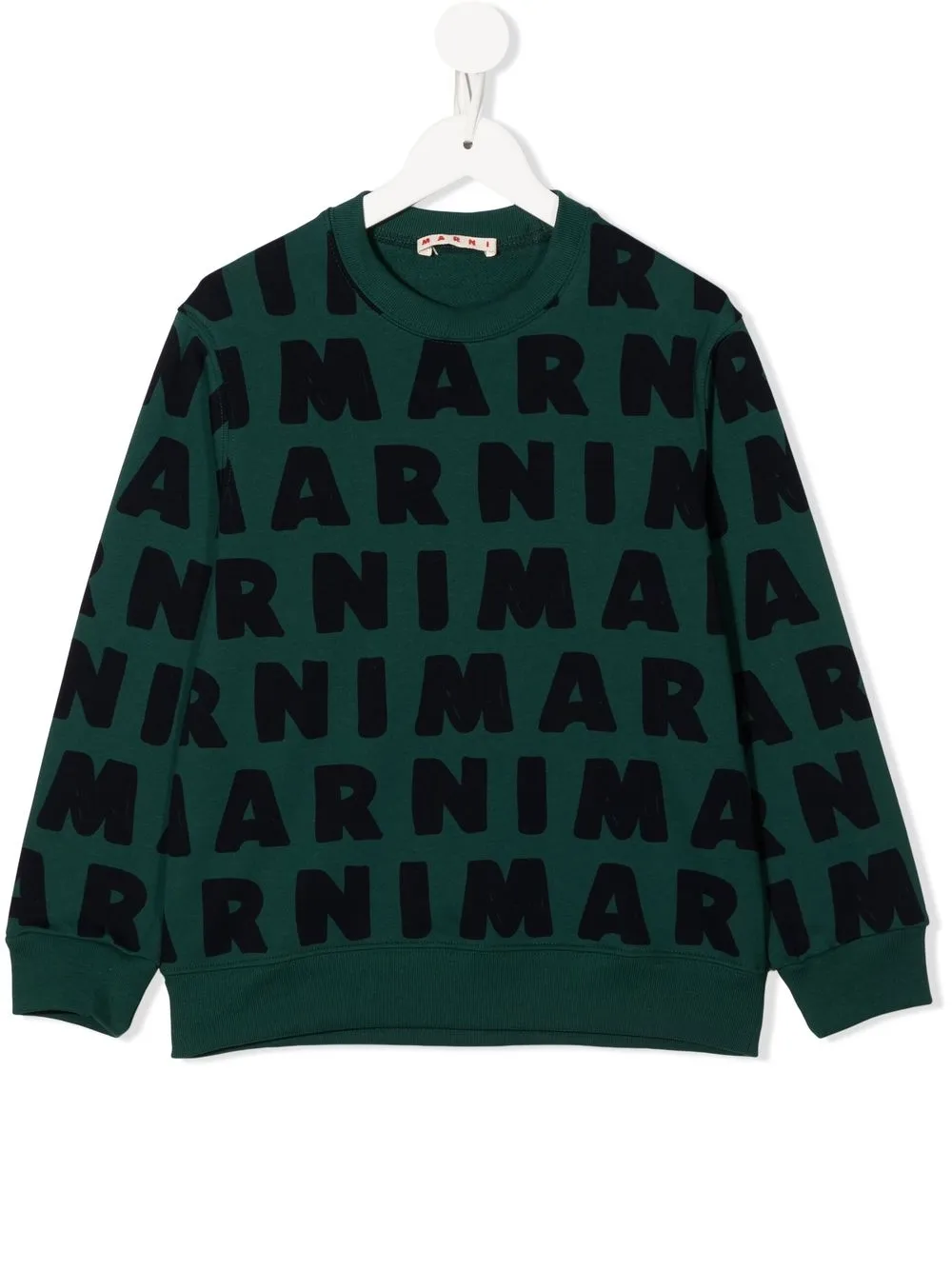 

Marni Kids sudadera con logo estampado - Verde