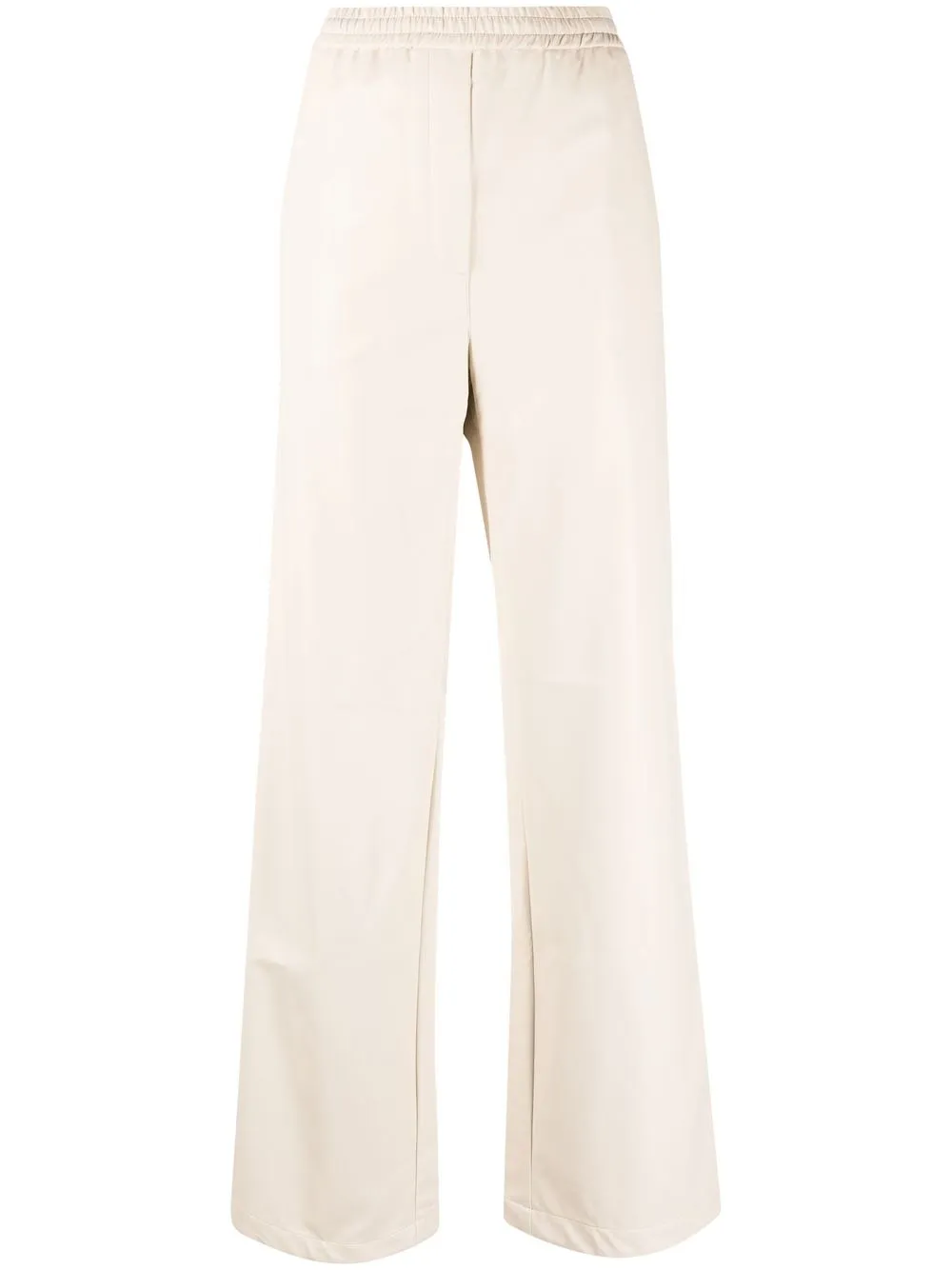 

Manuel Ritz elasticated-waist straight-leg trousers - Neutrals