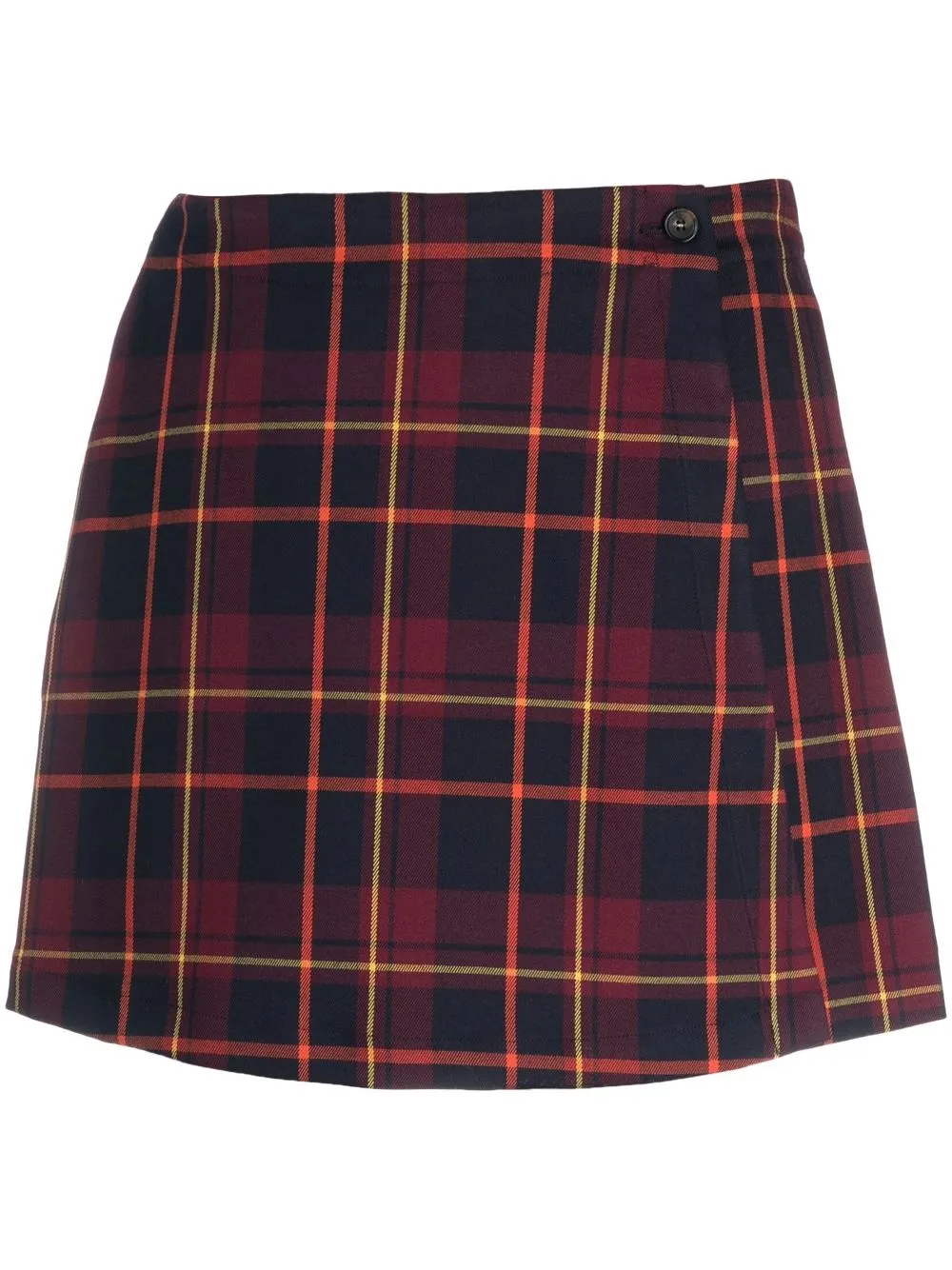 

Manuel Ritz check-print A-Line skirt - Red