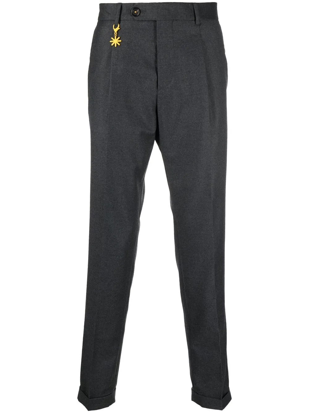 

Manuel Ritz tailored tapered wool trousers - Grey