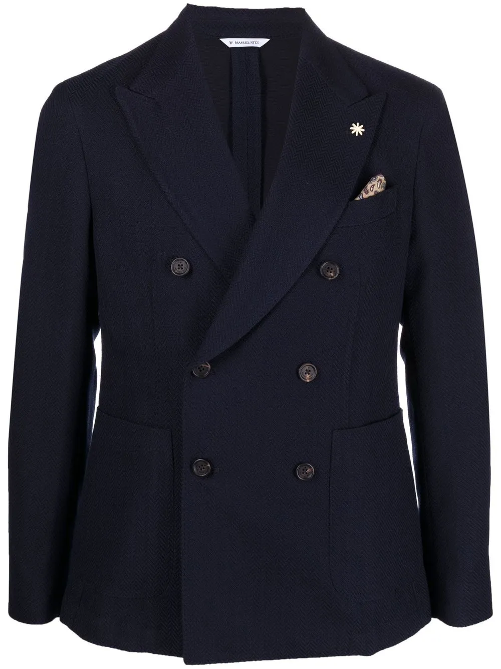 

Manuel Ritz double-breasted blazer - Blue