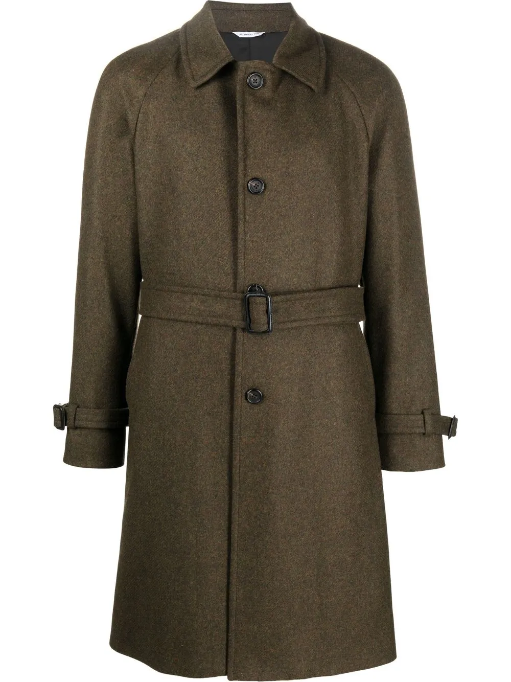 

Manuel Ritz single-breasted belted coat - Green