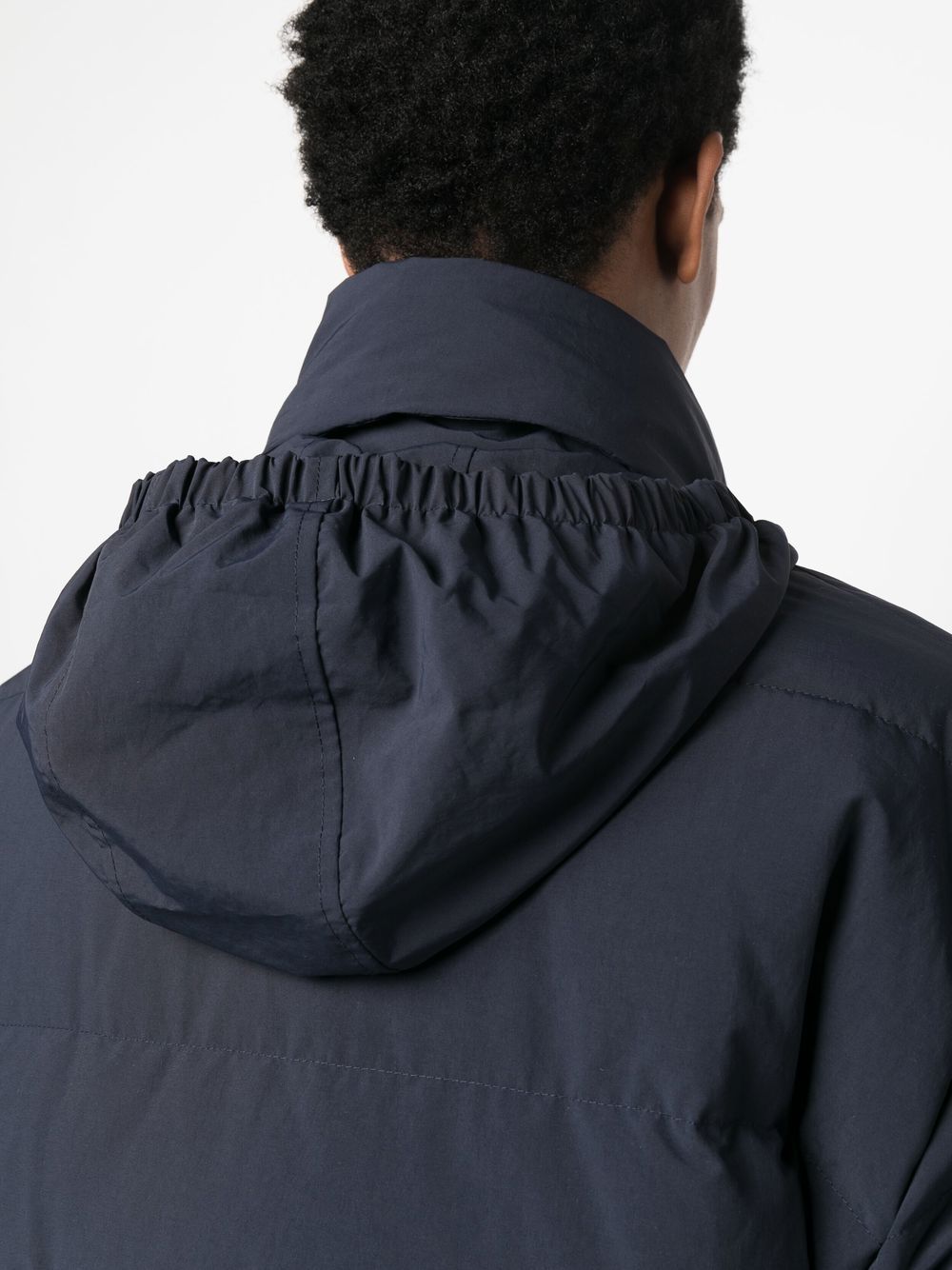 high-neck padded down jacket