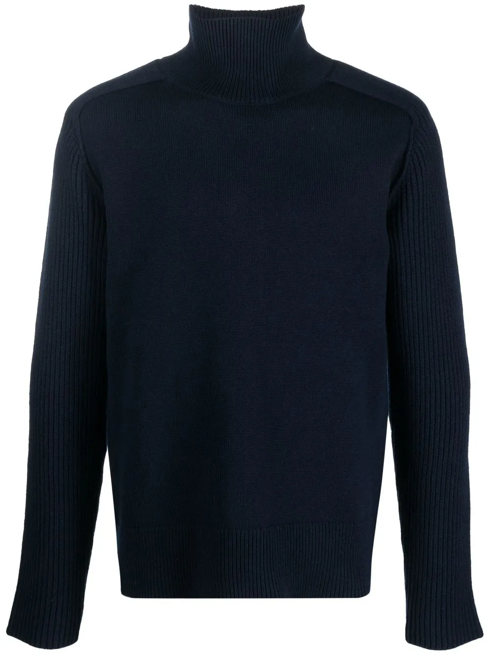 

Jil Sander ribbed-detail high-neck jumper - Azul