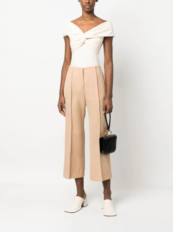 Jil Sander クロップドパンツ | ニュートラル | FARFETCH JP