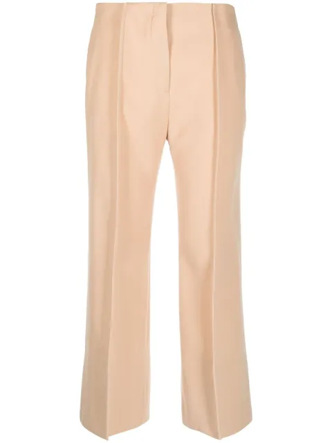 Jil Sander cropped cotton trousers