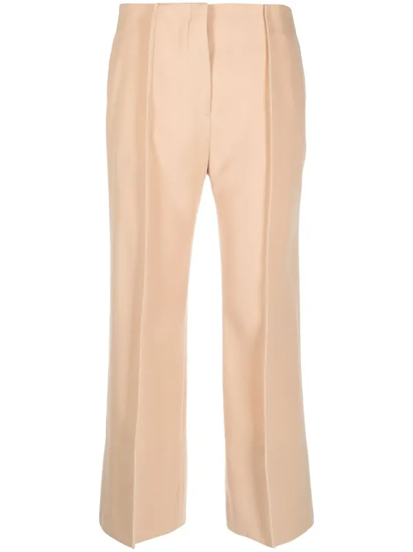 Jil Sander クロップドパンツ | ニュートラル | FARFETCH JP