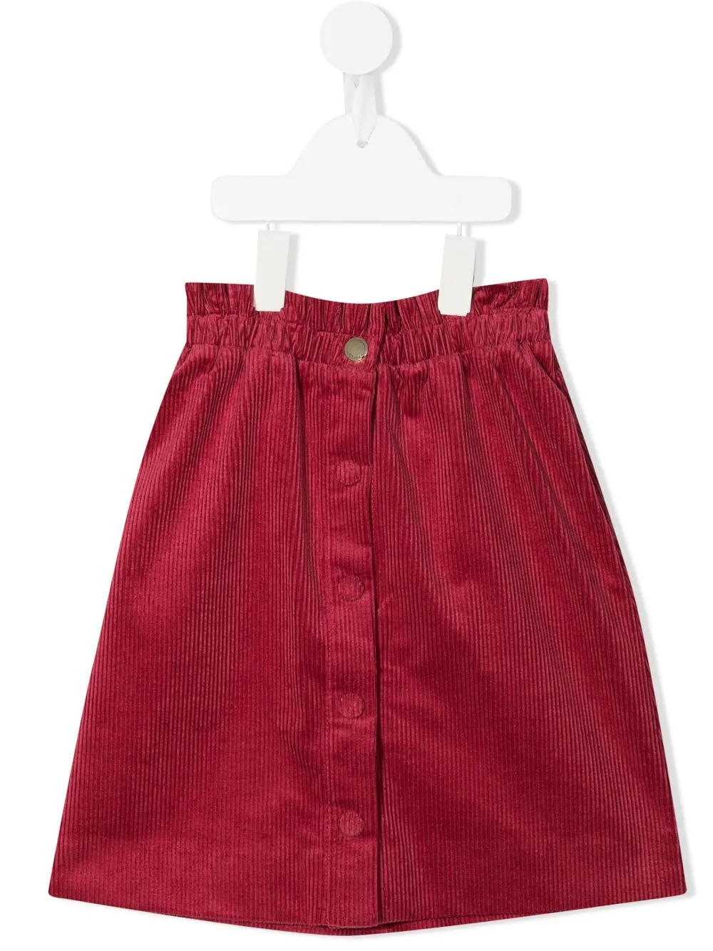 

Chloé Kids falda corta de pana - Rosado