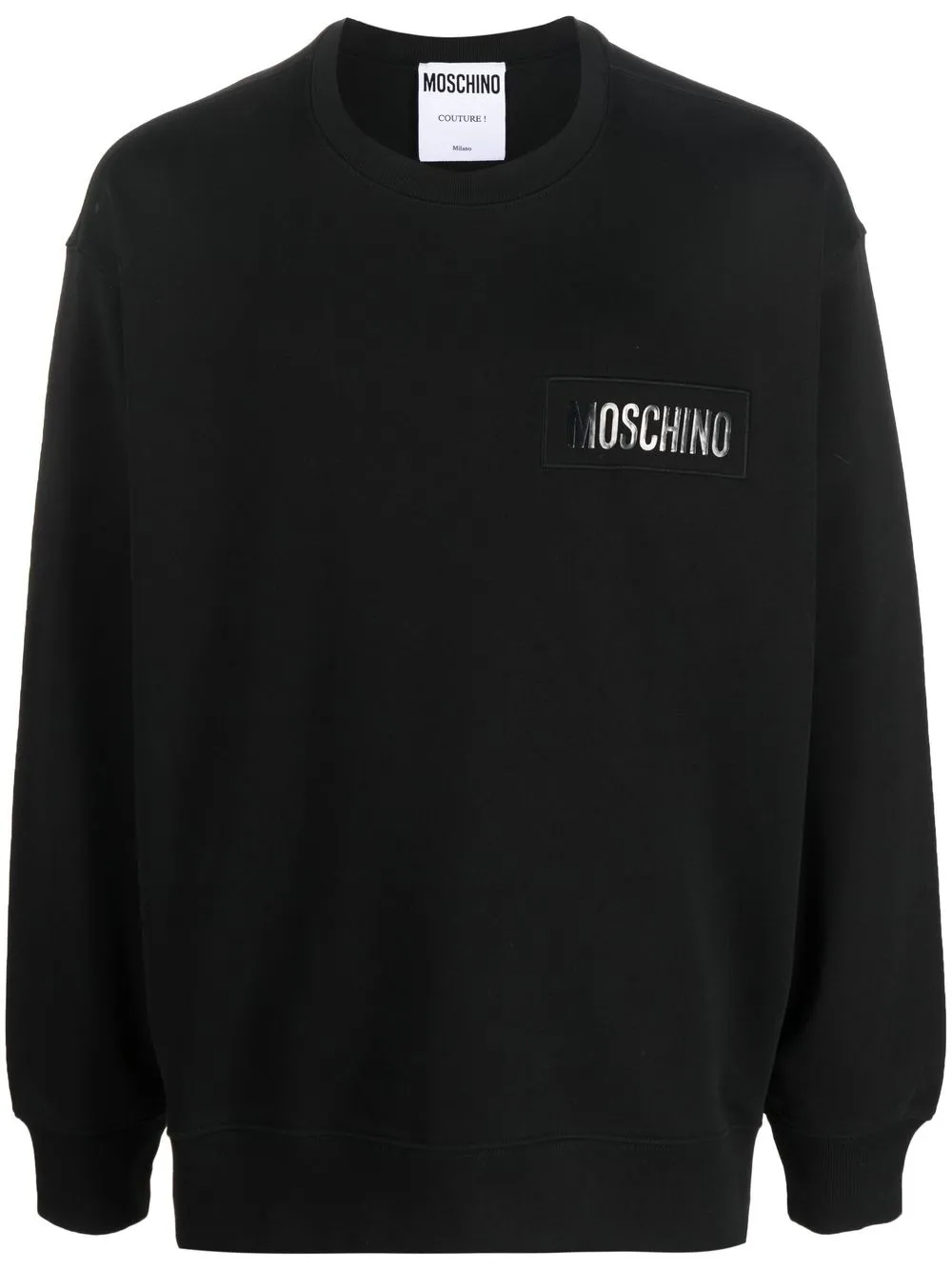 

Moschino sudadera con logo estampado - Negro