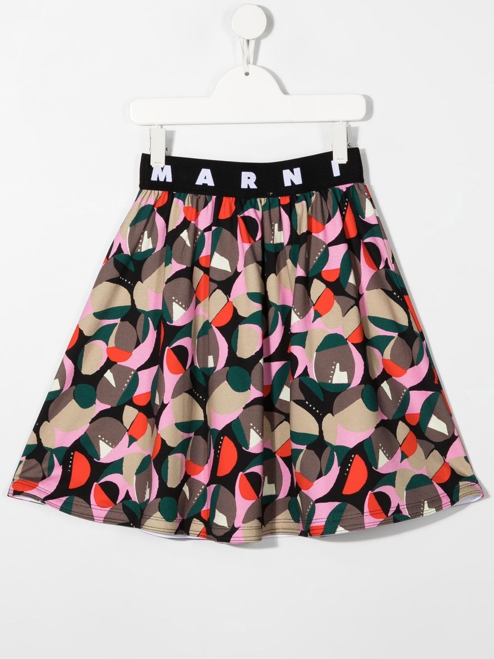 Marni Kids Rok met geometrische print - Zwart