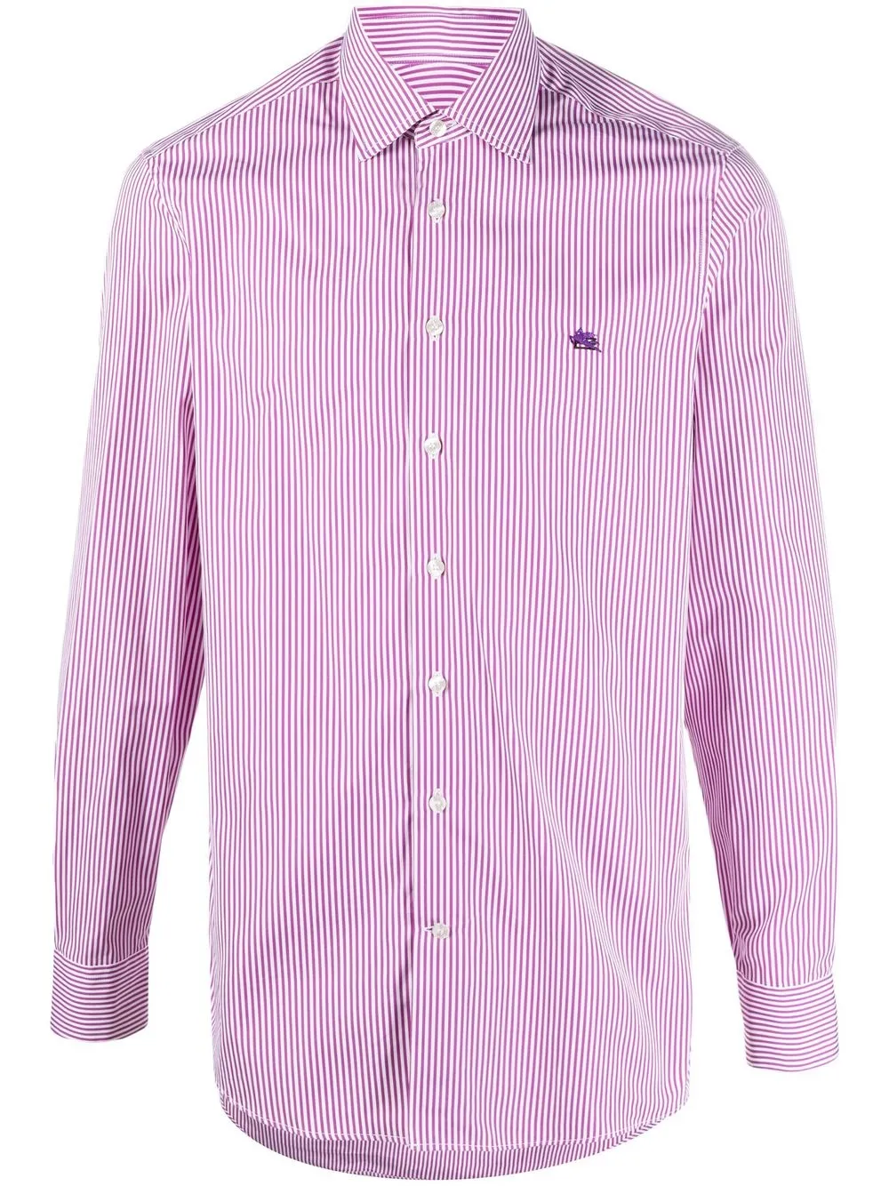 

ETRO camisa manga larga con rayas estampadas - Rosado