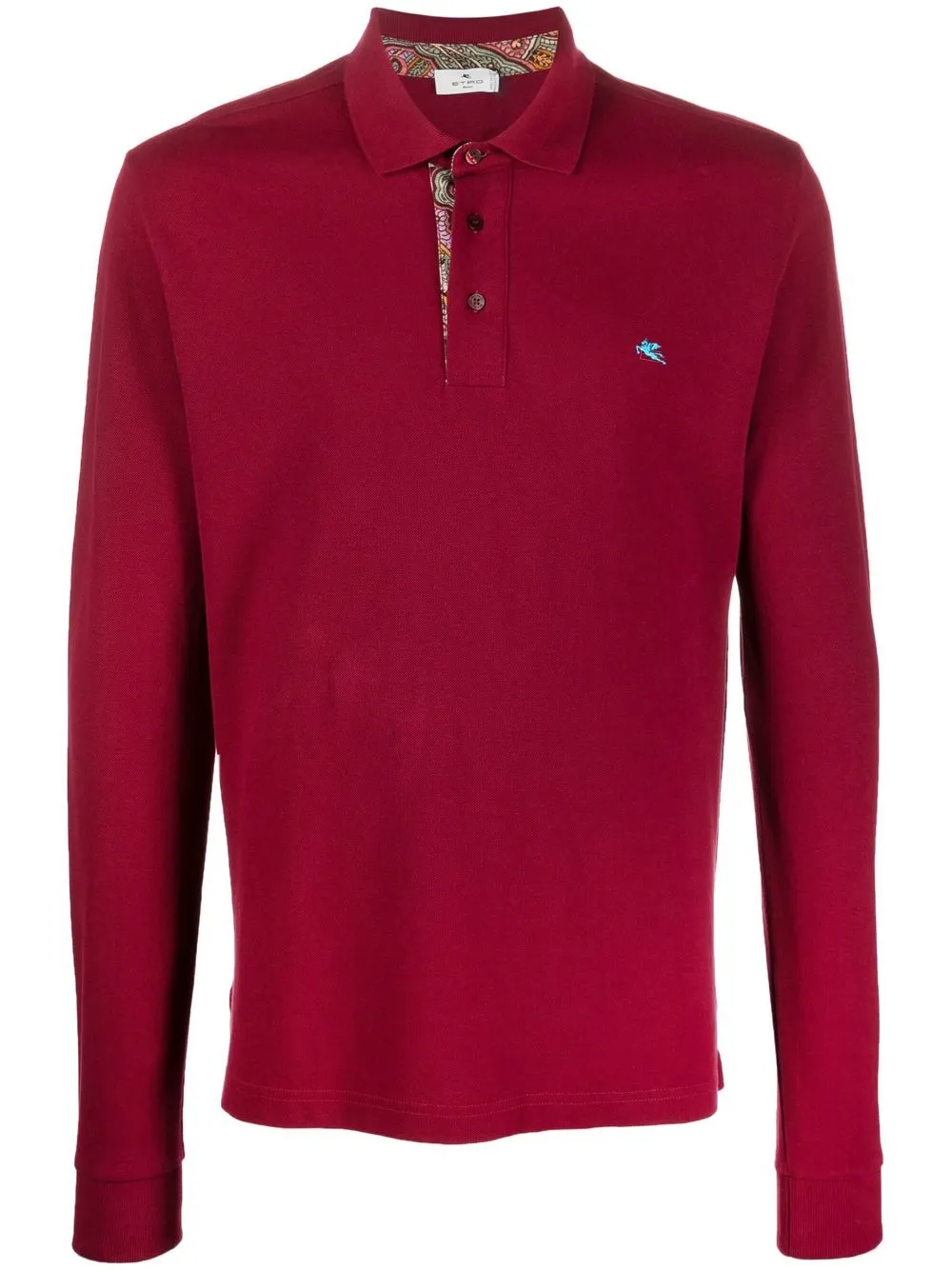 

ETRO long-sleeve polo shirt - Red