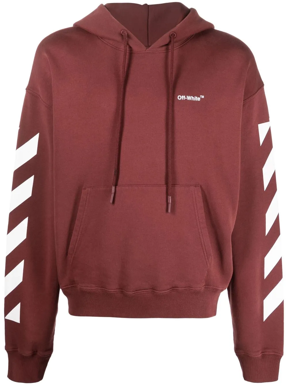 

Off-White hoodie con rayas en las mangas - Rojo