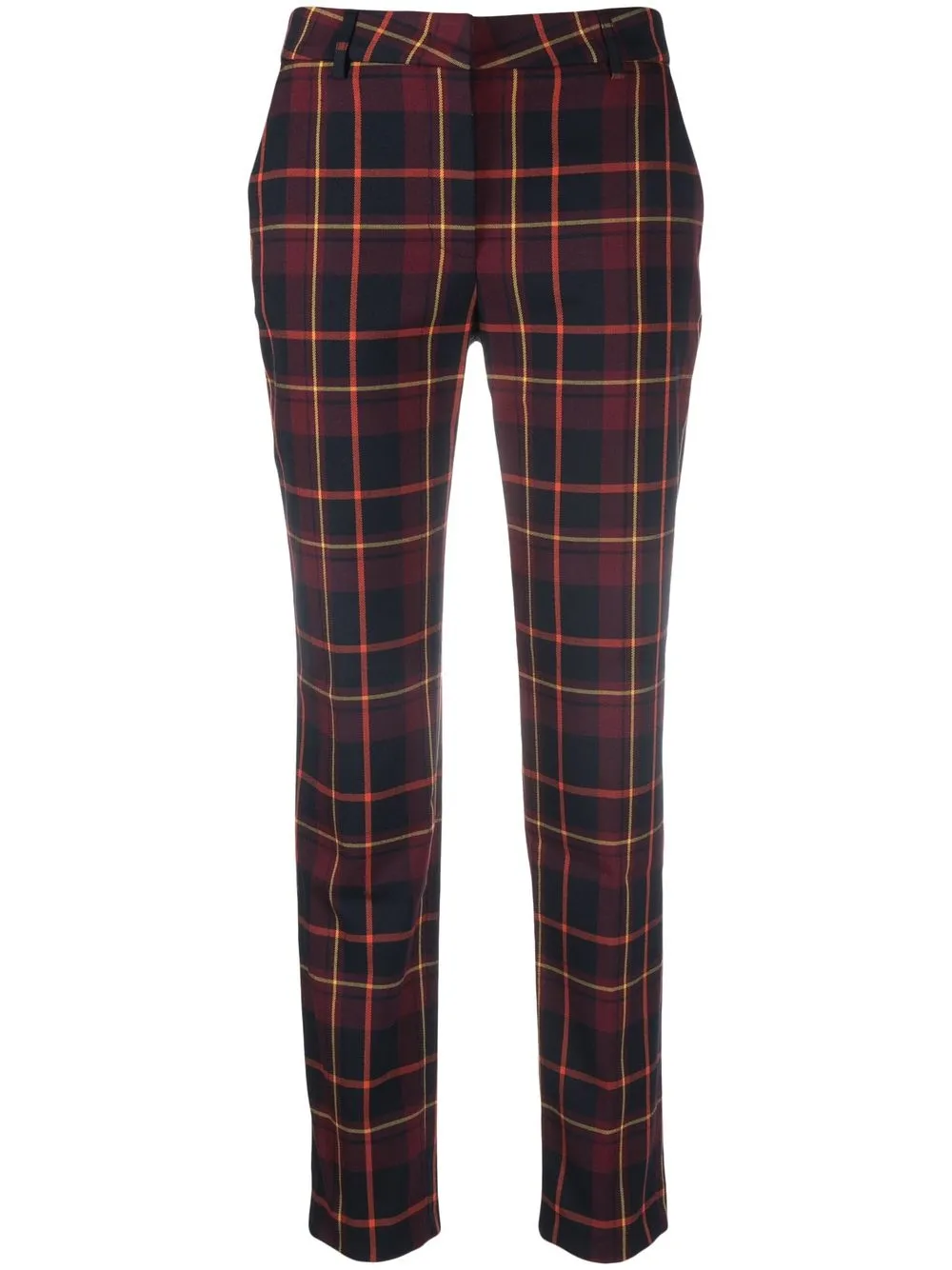 

Manuel Ritz tartan straight-leg trousers - Red