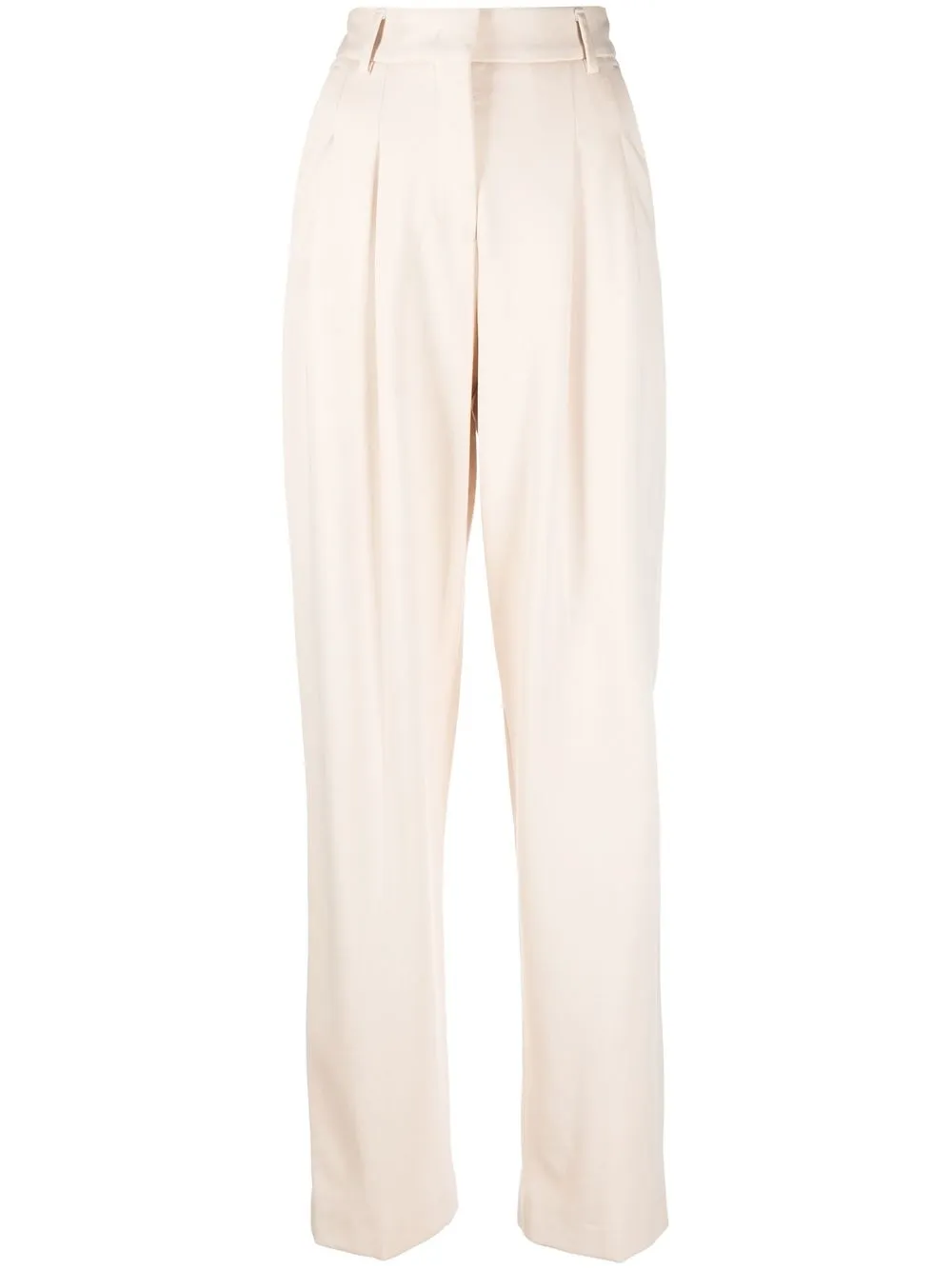 

Manuel Ritz high-waisted straight-leg trousers - White