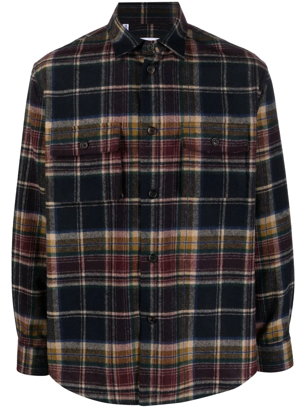 

Manuel Ritz plaid-check print shirt - Blue