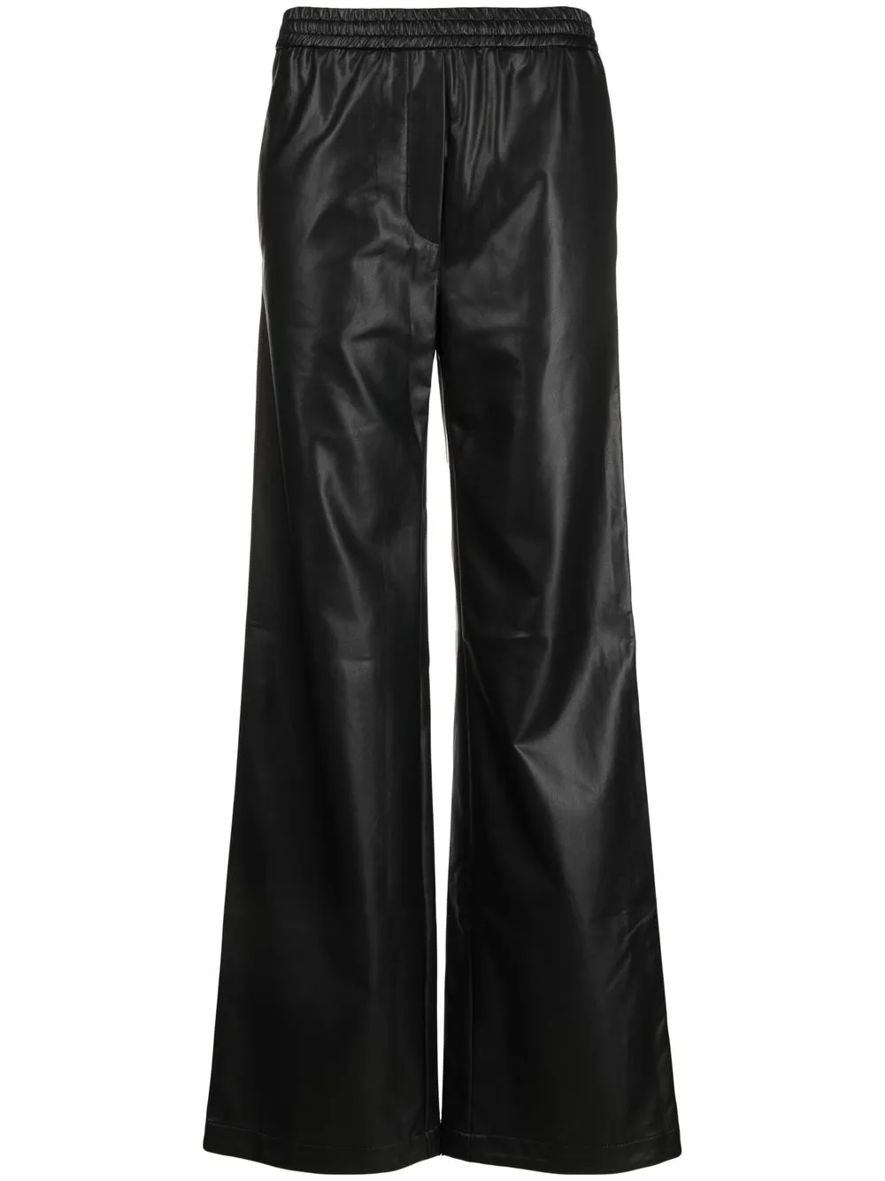 

Manuel Ritz faux-leather wide-leg trousers - Black