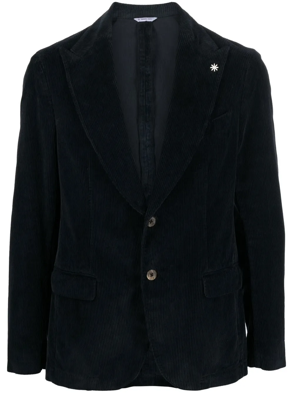 

Manuel Ritz corduroy single-breasted blazer - Blue