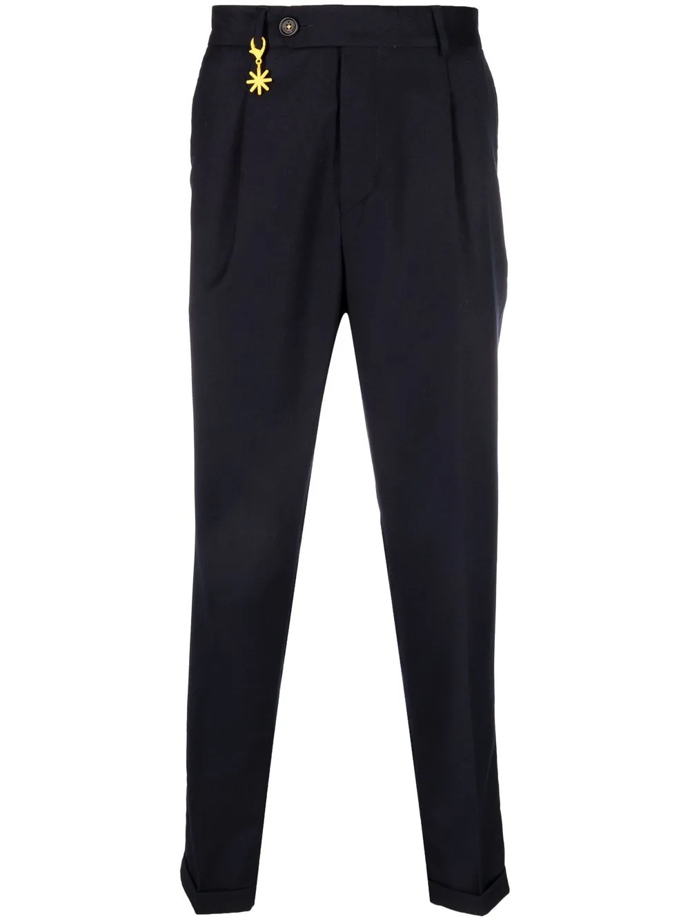 

Manuel Ritz tapered virgin-wool trousers - Blue