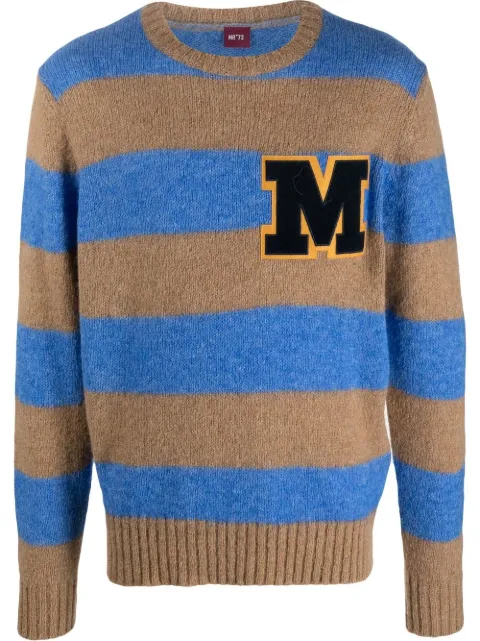 Manuel Ritz striped crew-neck jumper