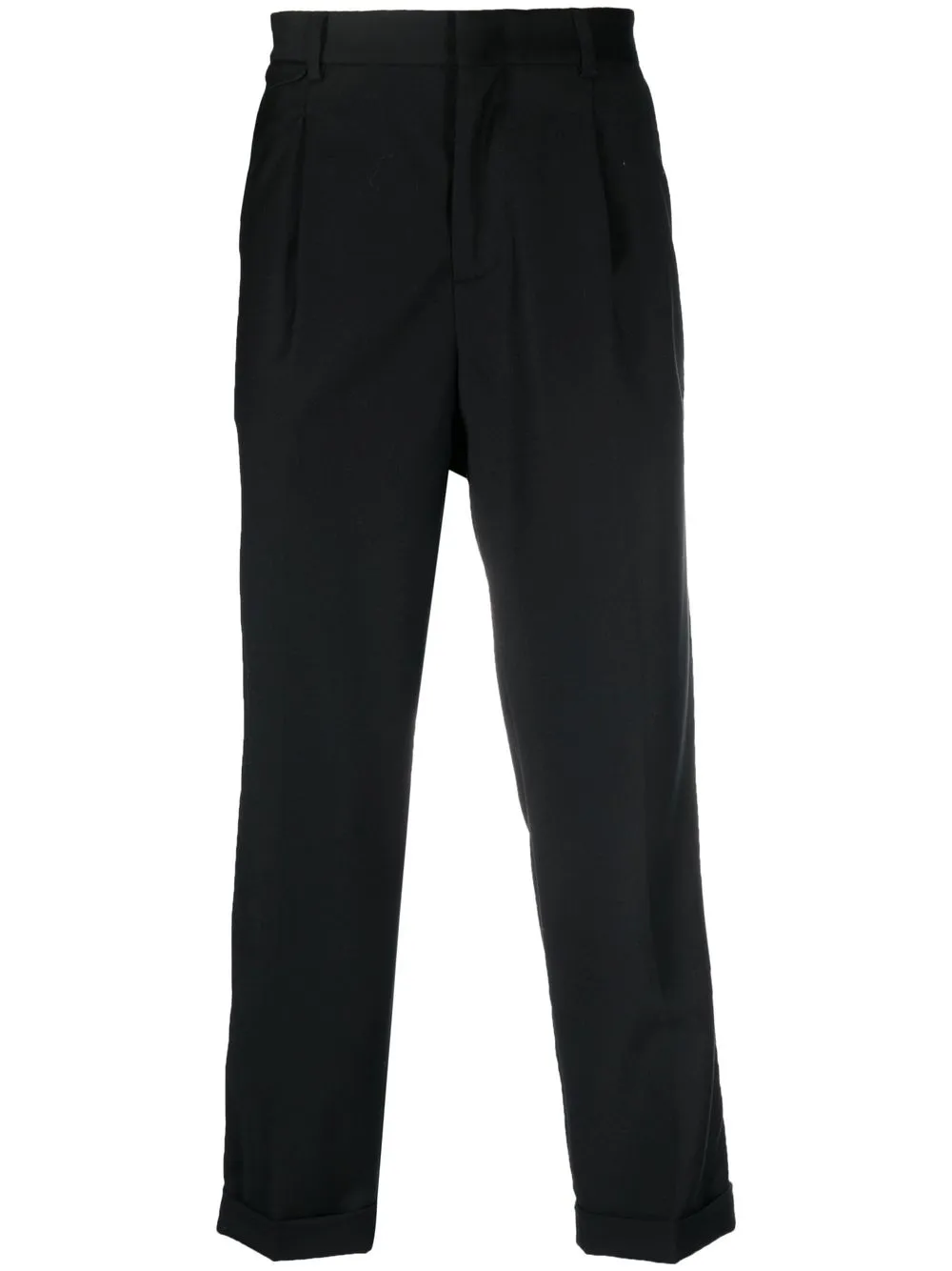 MANUEL RITZ PLEAT-DETAIL VIRGIN-WOOL TROUSERS