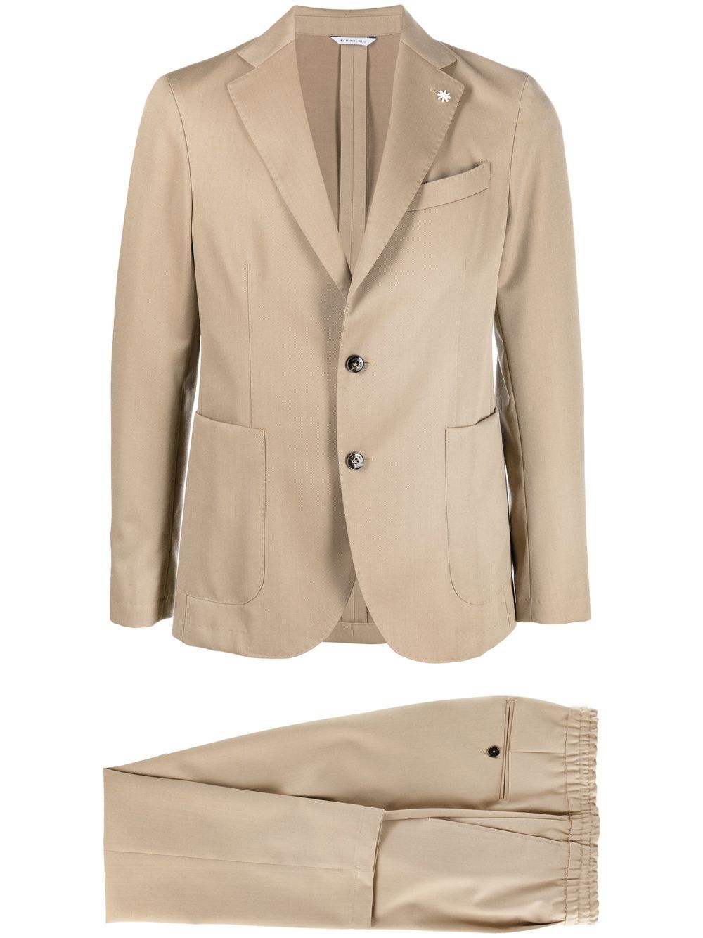 

Manuel Ritz single-breasted wool suit - Neutrals