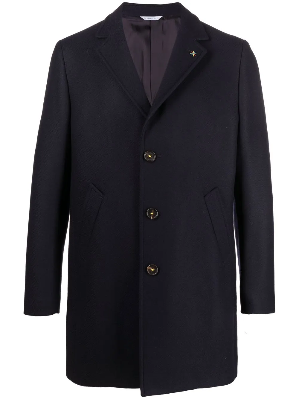 

Manuel Ritz single-breasted wool coat - Blue