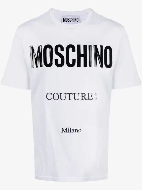 Moschino logo-print organic cotton T-shirt
