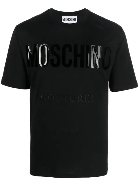 logo-print organic cotton T-shirt